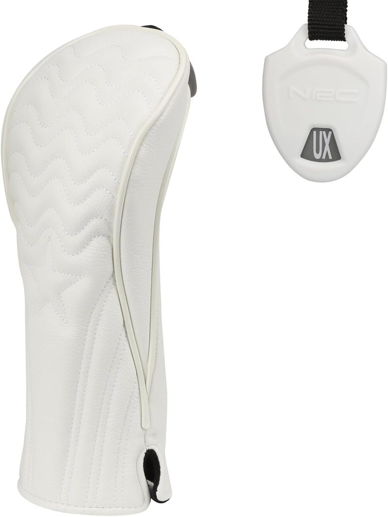 PONADA 4pcs or 1pc Golf Club Head Covers for Woods, Driver, Fairway, Hybrid – Premium PU Leather with Interchangeable Tags & Magnetic Blade and Mallet Putter Covers - Image 1